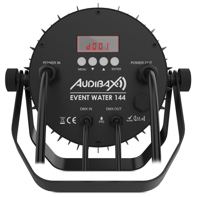 Proyector LED para espectáculos RGBWA + UV 144W IP65 DMX