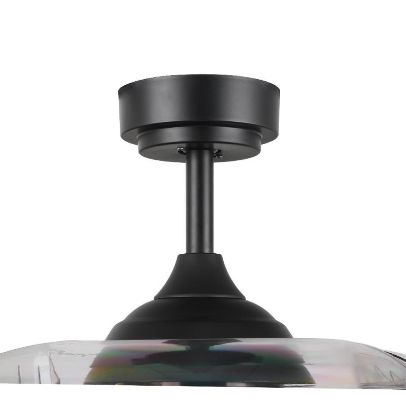 Ventilatore LED da soffitto YERAY nero 36W CCT motore DC 2800Lm