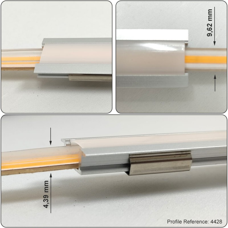 Striscia LED COB PRO 230V 16W 560LED/m 1650Lm/m IP65
