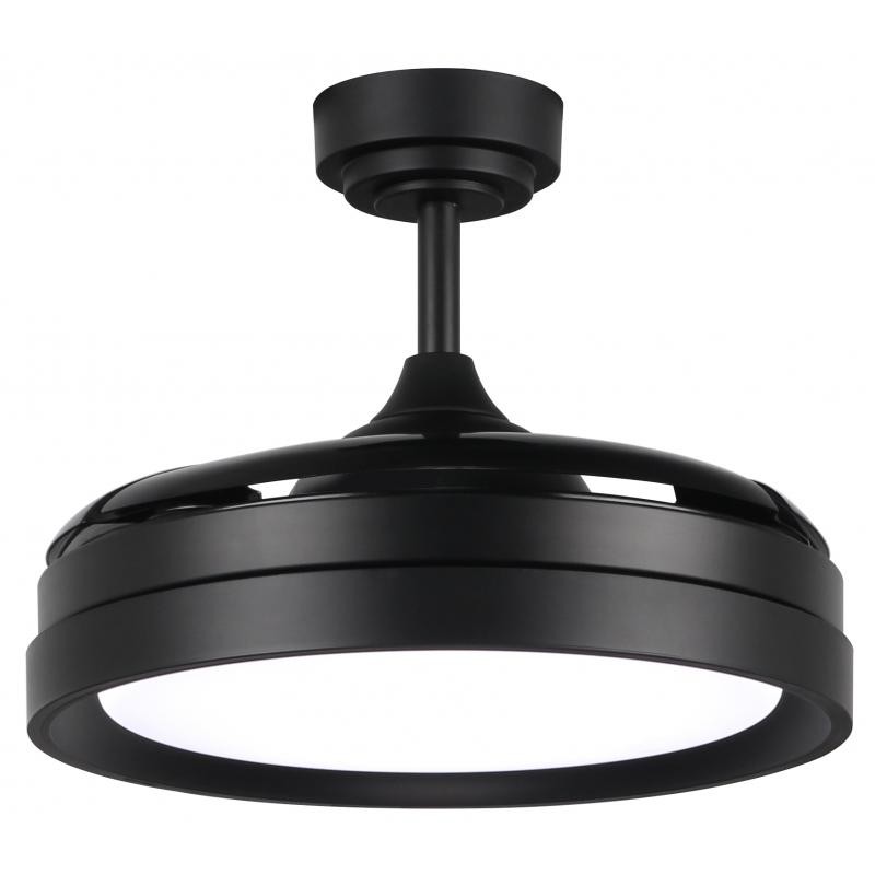 Ventilateur de plafond LED YERAY BLACK 36W CCT moteur DC 2800Lm