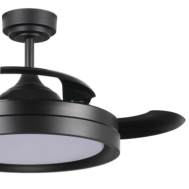 Ventilateur de plafond LED YERAY BLACK 36W CCT moteur DC 2800Lm