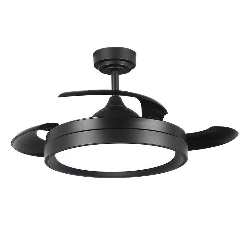 Ventilateur de plafond LED YERAY BLACK 36W CCT moteur DC 2800Lm