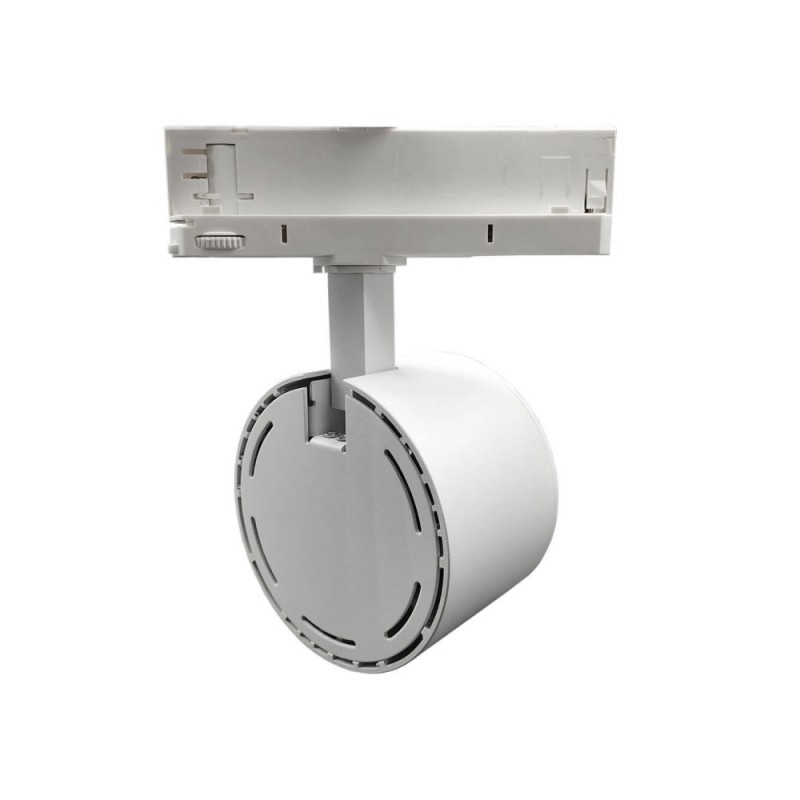 Faretto LED bianco per binario trifase regolabile 26-40W CCT chip BridgeLUX