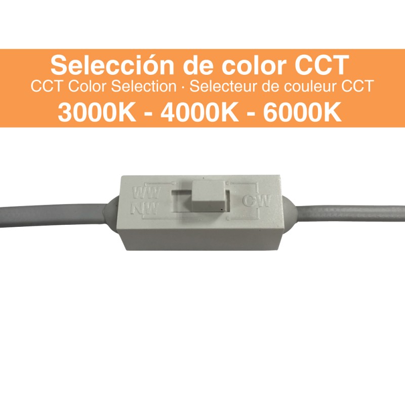 Downlight LED PRO 6W 720Lm CCT Sélectionnable UGR19 puce OSRAM