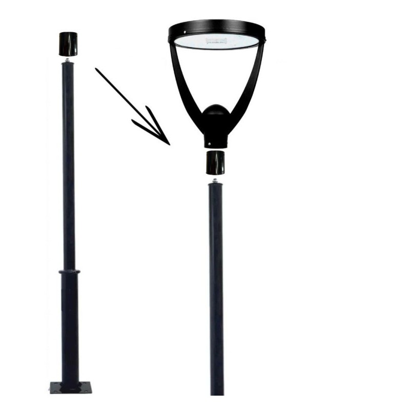 Soporte adaptador de luminaria LED para columna de 60 a 70mm