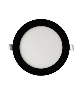 Plaque downlight LED noir 12W CCT UGR19 Ø170mm 1800Lm IP20