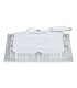 Downlight LED carré gris argent 6W 117x117mm 600Lm IP20