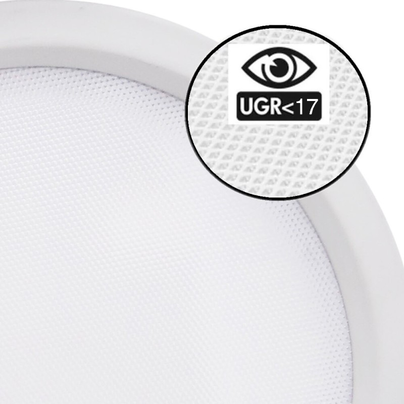 40W 4800Lm CCT LED Downlight UGR17 Driver Philips IP44