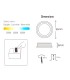 Downlight LED PRO IP44 10W 1300Lm CCT driver LIFUD UGR19