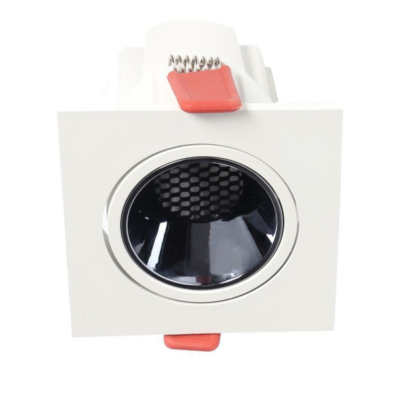 Foco empotrable LED cuadrado 5 a 12W Blanco CCT Seleccionable UGR11 1200Lm