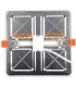 Placa downlight LED slim cuadrada 20W diámetro ajustable Premium LED - 2