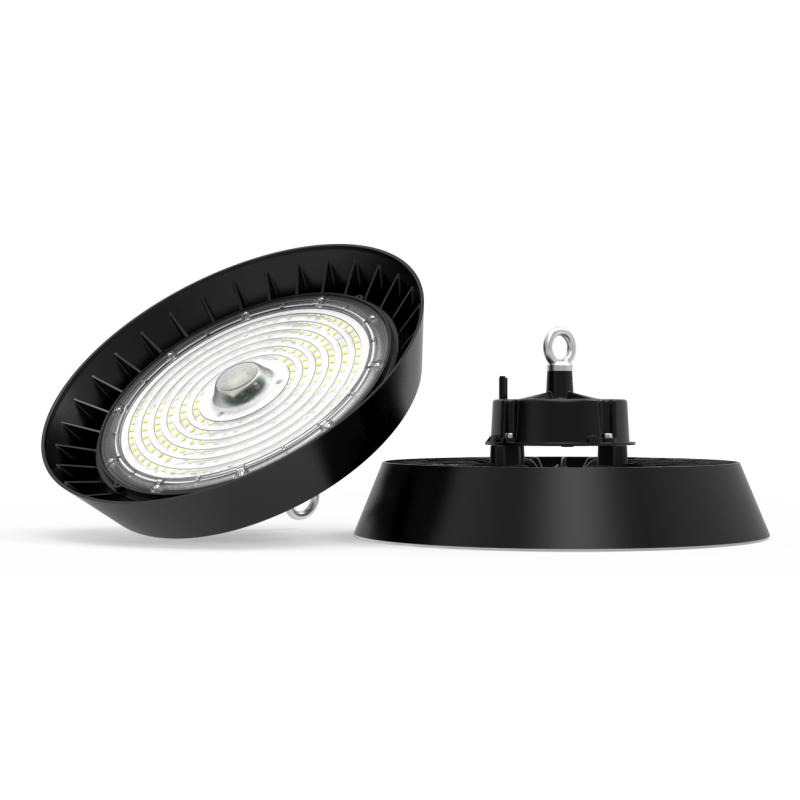 Campana LED industriale UFO 150W chip LUMILEDS driver XITANIUM 25500Lm dimmerabile 1/10V IP65