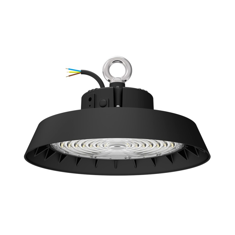 Campana LED industriale UFO 150W chip LUMILEDS driver XITANIUM 25500Lm dimmerabile 1/10V IP65