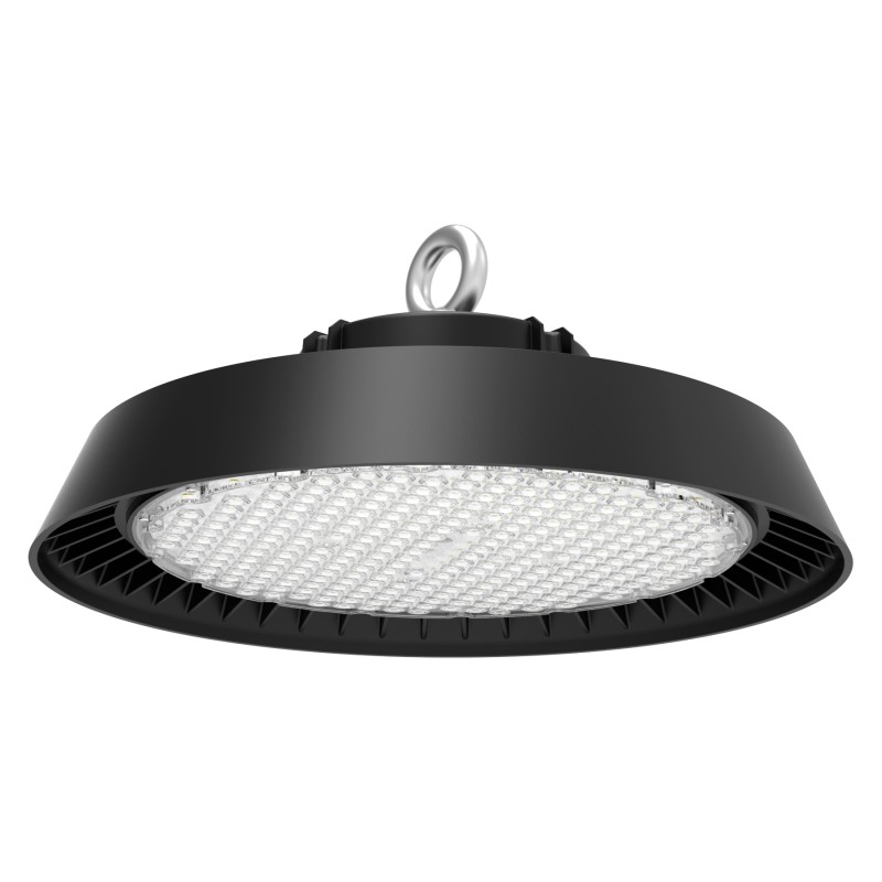 Campana LED industriale UFO 200W chip LUMILEDS driver XITANIUM 34000Lm dimmerabile 1/10V IP65