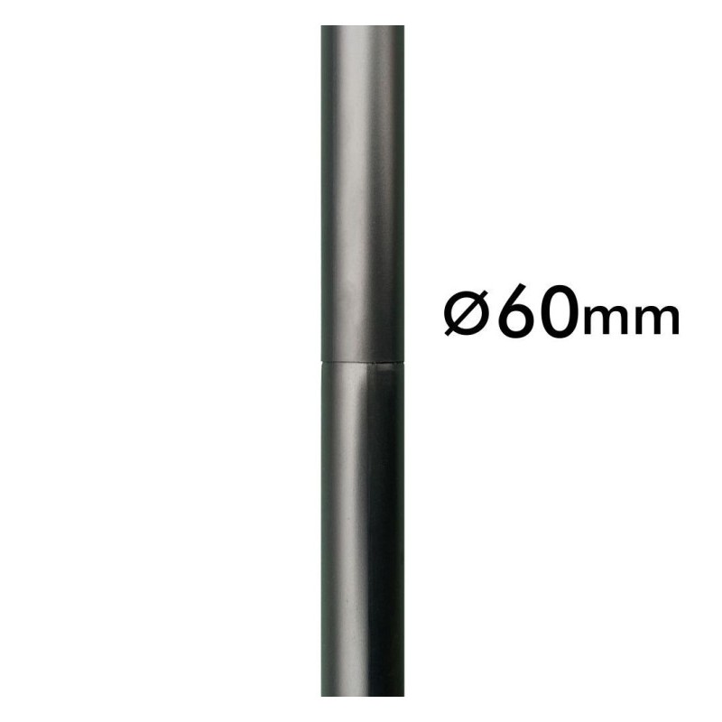 Colonne REKA 3 mètres modulaire couleur noir pour éclairage routier