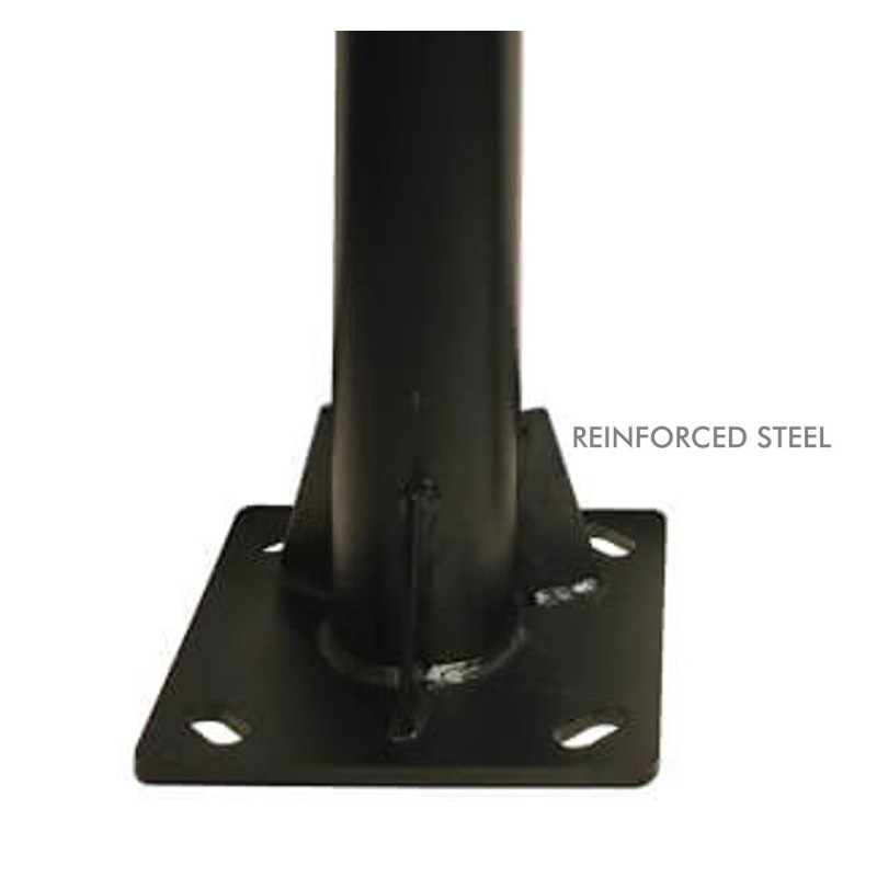 Columna REKA 3 metros modular color negro para iluminación vial