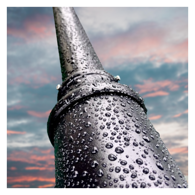 Colonne REKA 3 mètres modulaire couleur noir pour éclairage routier