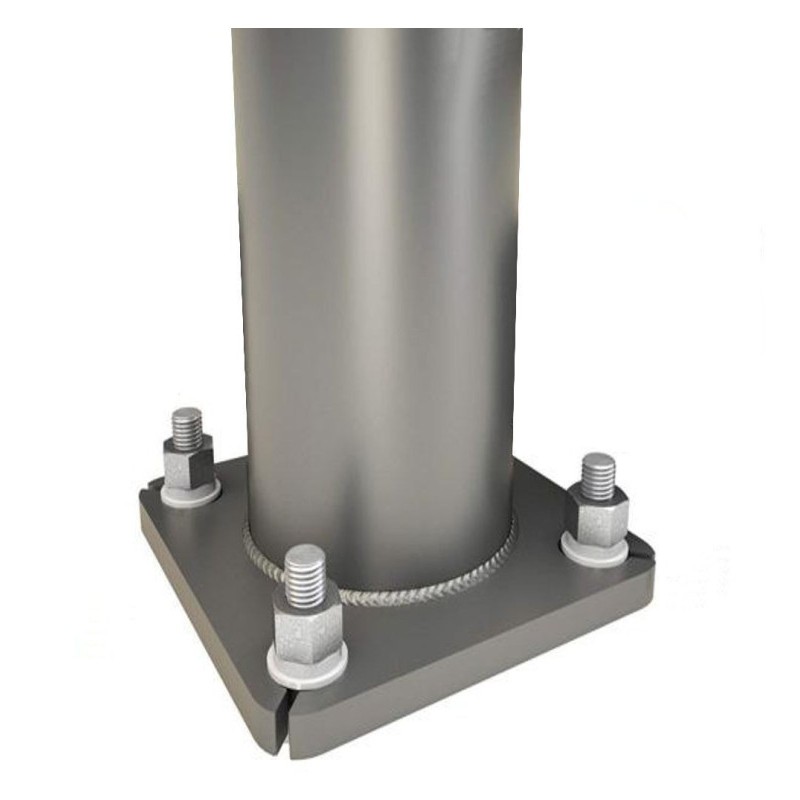 Template 220x220mm with bolts for anchoring modular columns REKA/URBAN to the ground