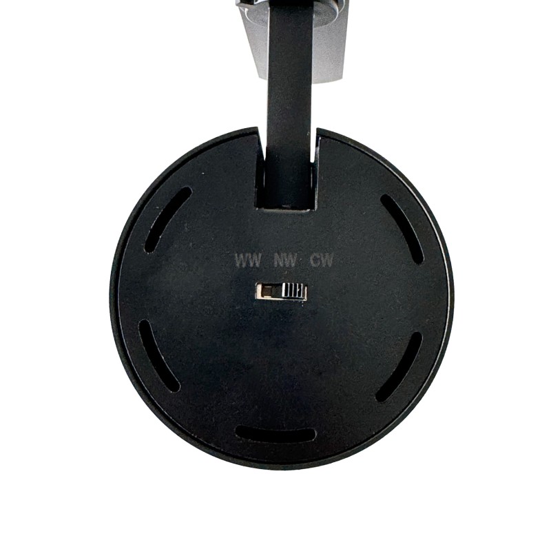 Faretto LED nero binario monofase 40W CCT chip BridgeLUX 38º-60º 4550Lm