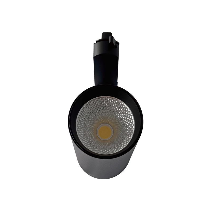40W Black Monophasic LED Track Spotlight CCT Bridgelux chip CRI90 38º-60º 4550Lm