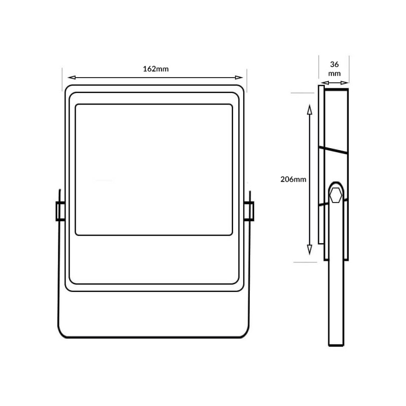 Projecteur LED NEW PRO 50W puce OSRAM IP65 6500Lm