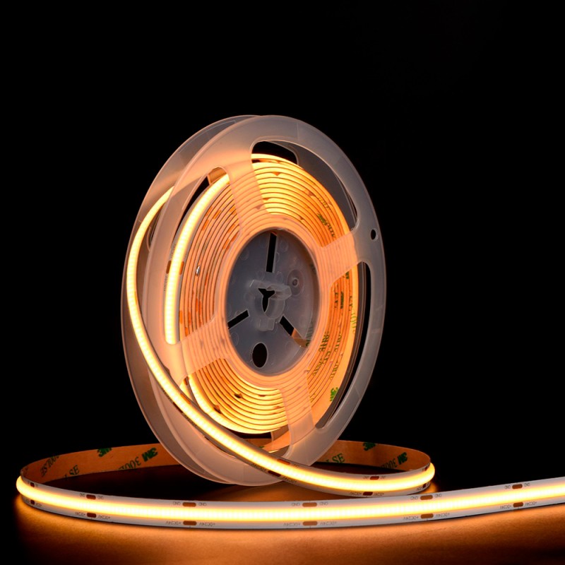 Tira LED COB 24V 14W/m 528LED/m 1650Lm CRI90 IP20 - Rollo 5 metros