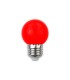 Bombilla LED E27 esférica G45 1W color Rojo para guirnaldas