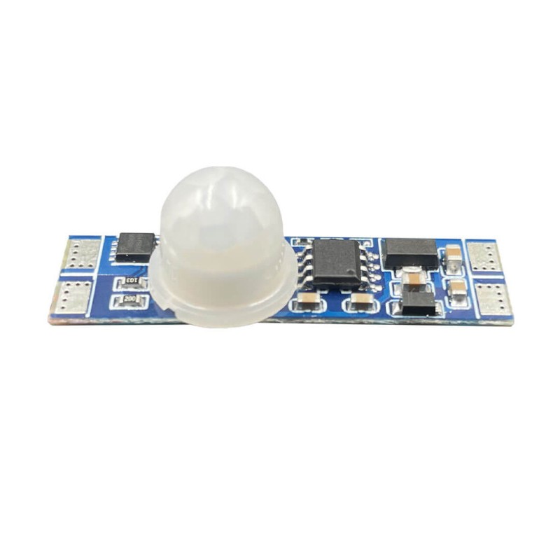 Capteur de mouvement pour profilés en aluminium et ruban LED 12/24VDC