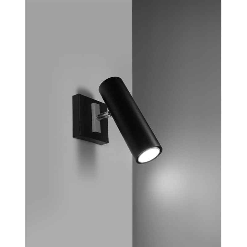 DIREZIONE black wall sconce by SOLLUX