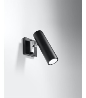 Aplique de pared DIREZIONE negro by SOLLUX