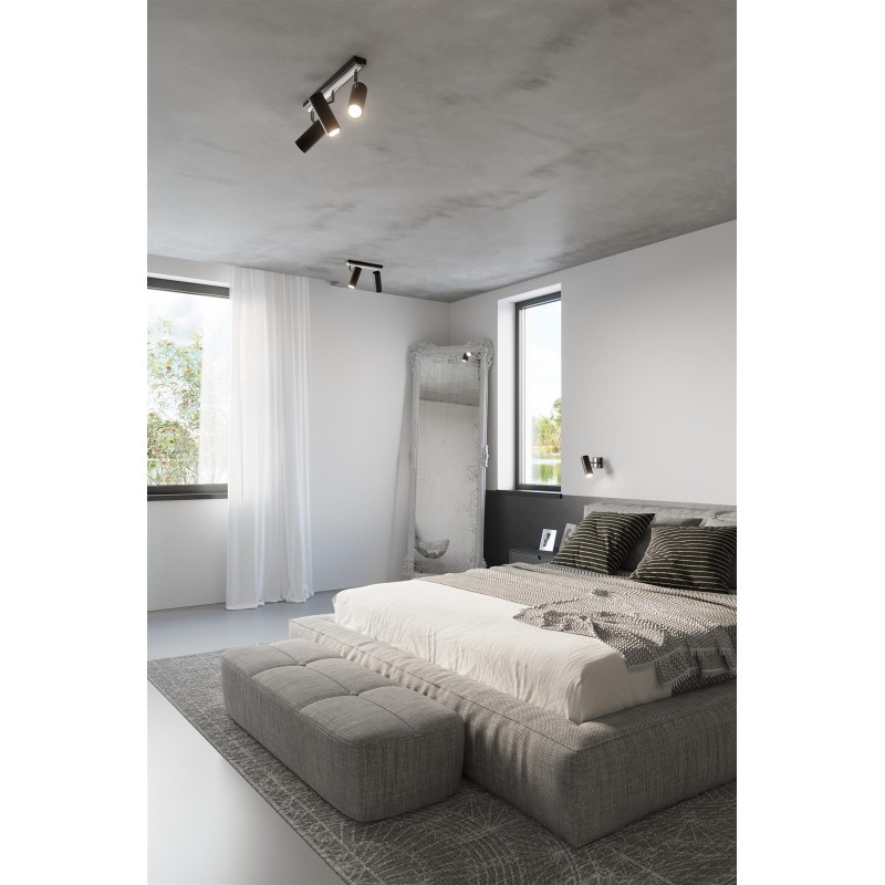 DIREZIONE black wall sconce by SOLLUX