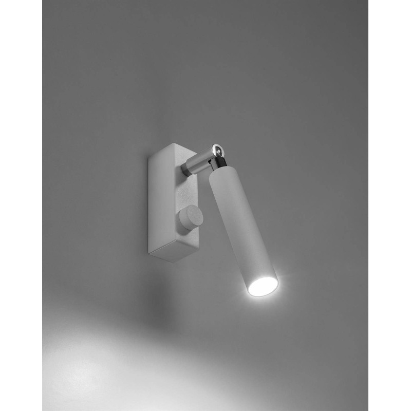 EYETECH 1 white wall sconce by SOLLUX