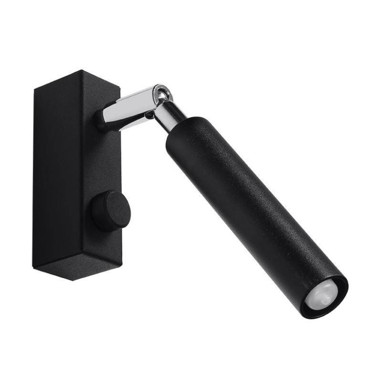 Aplique de pared EYETECH 1 negro by SOLLUX
