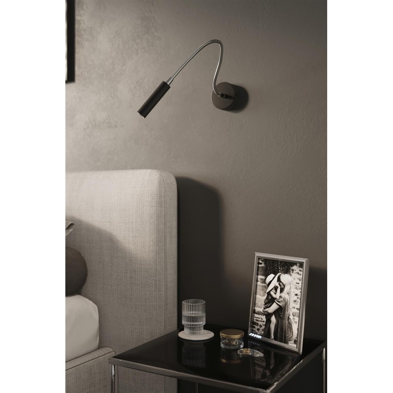 AXIL black wall sconce by SOLLUX