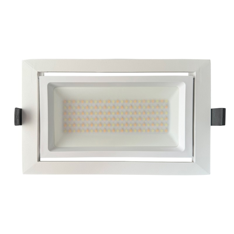 Spot downlight LED rectangulaire orientable 38W CCT OSRAM/PHILIPS 5980Lm