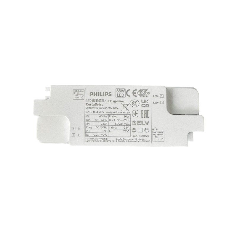 Spot downlight LED rectangulaire orientable 38W CCT OSRAM/PHILIPS 5980Lm