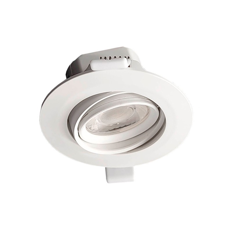 Faretto Downlight LED Circolare Orientabile 7W CCT Bianco 700Lm
