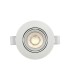 7W CCT White Circular Recessed Adjustable LED Downlight 700Lm