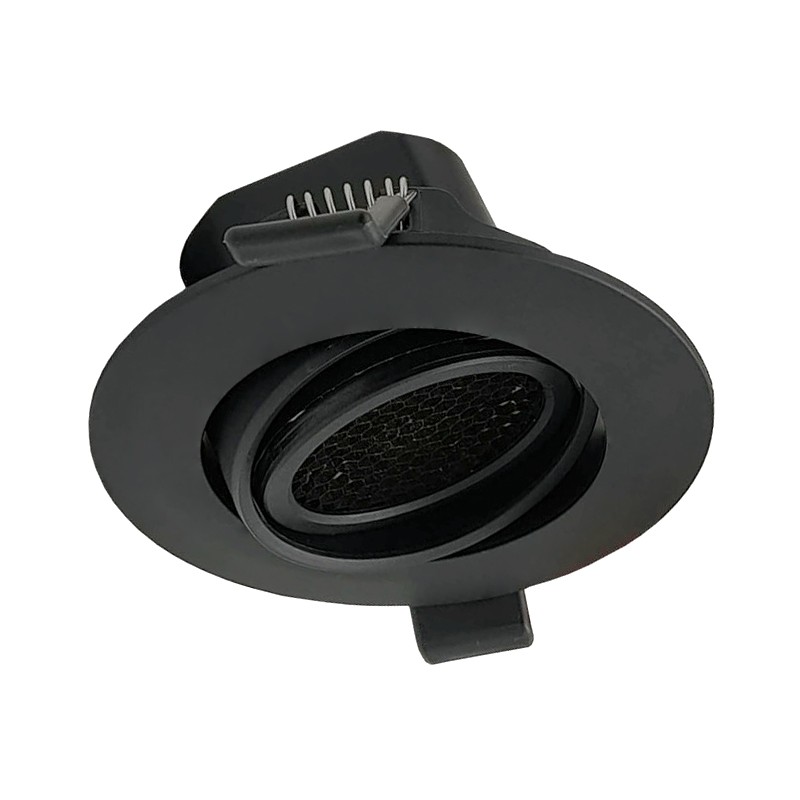 7W Selectable CCT Black Recessed Adjustable LED Downlight 700Lm URG17
