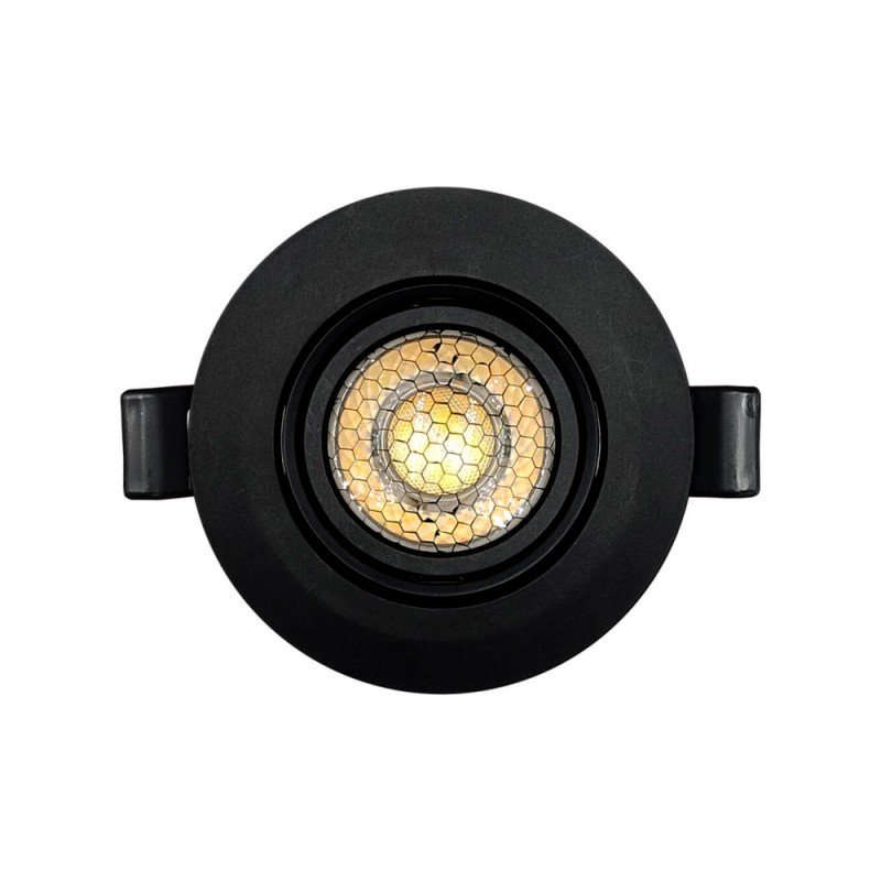 Spot Downlight LED Noir Orientable 7W CCT Sélectionnable 700Lm UGR17