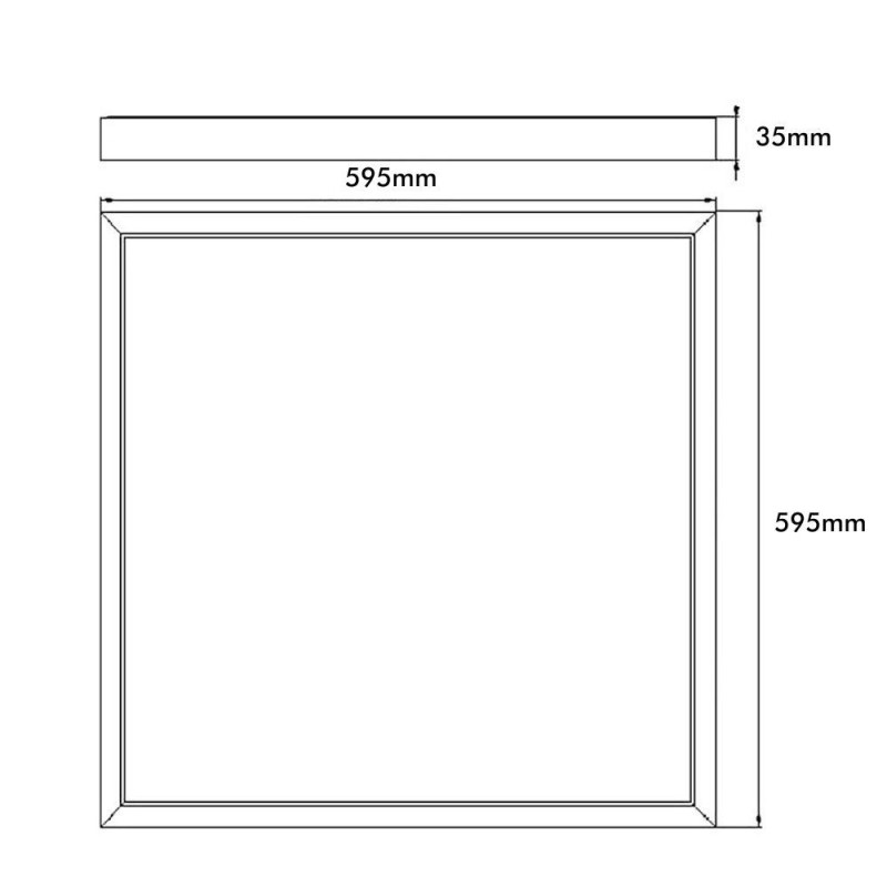 Panel LED ECO 60x60cm 40W driver LIFUD 4000Lm