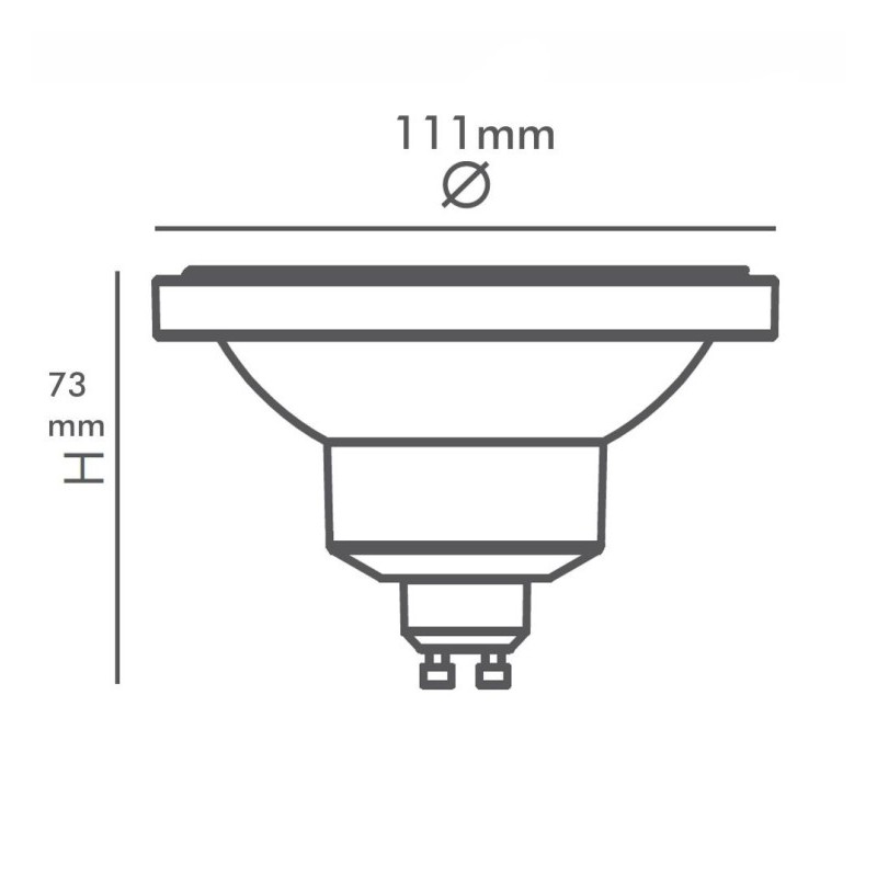 14W 24º AR111 230V GU10 LED Bulb 1000Lm