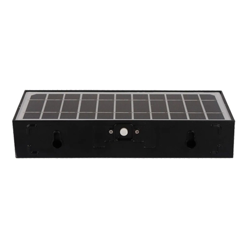 KITT 6W black Solar LED Wall Light