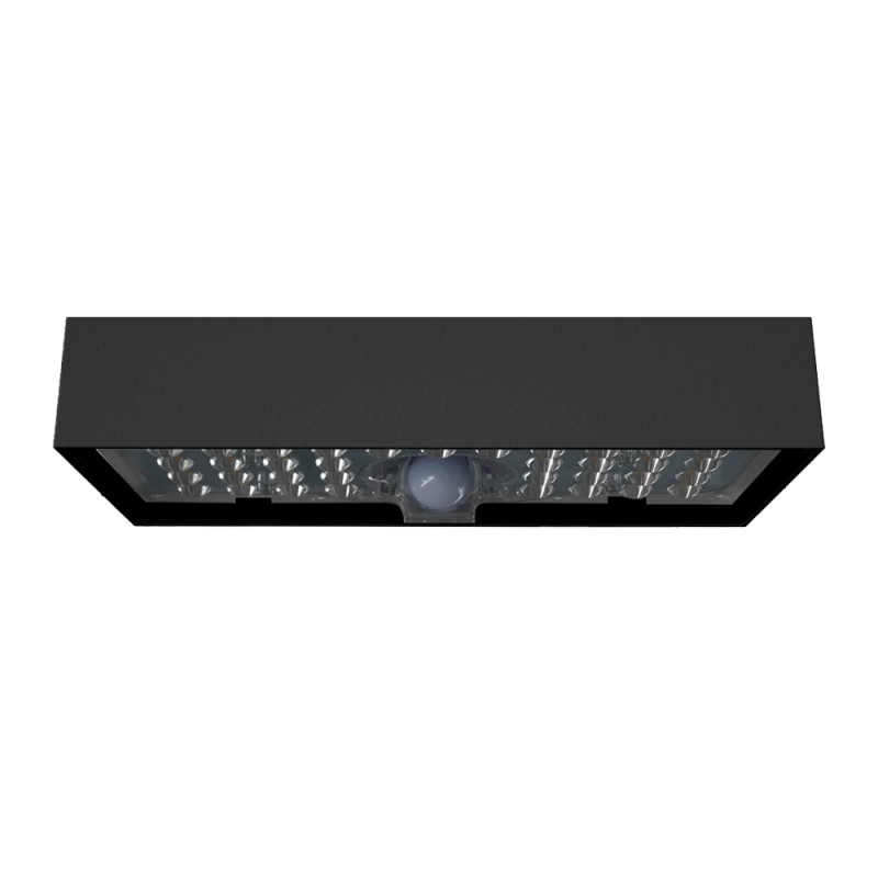 KITT 6W black Solar LED Wall Light