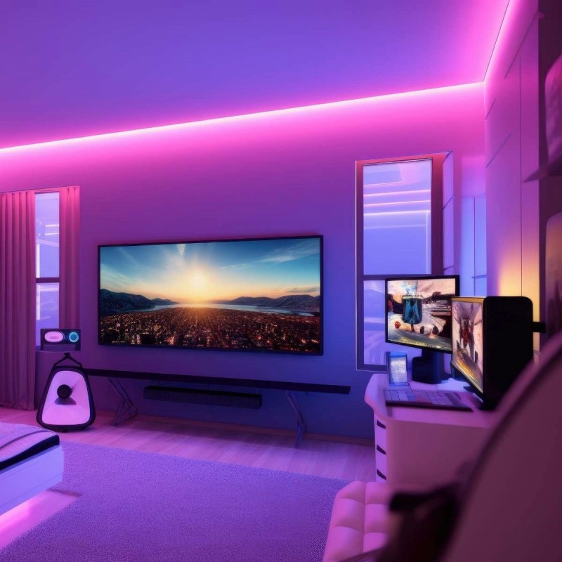 12W/m 24Vdc Full Color IP20 COB LED Strip 320LED/m - Roll 5m