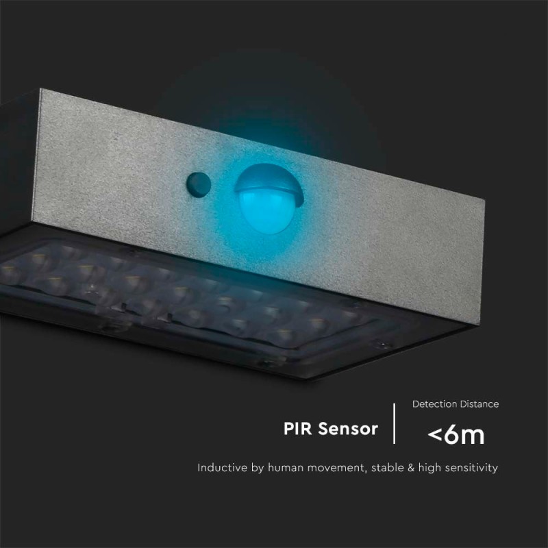 Applique Murale Solaire LED KITT MINI 3W noir