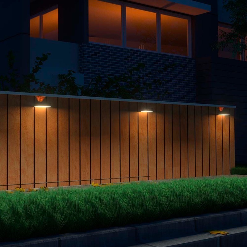 Applique da Parete Solare LED KITT MINI 3W nero