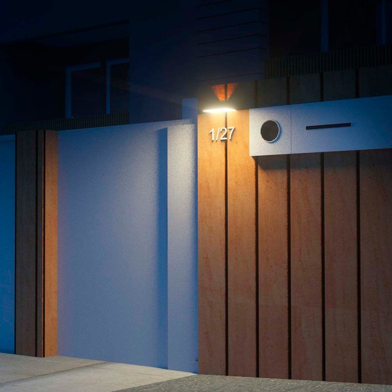 Applique da Parete Solare LED KITT MINI 3W nero