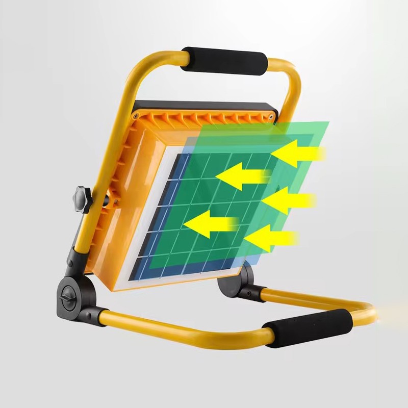 50W 800Lm Portable Solar/Hybrid LED Floodlight with power bank function