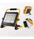 Projecteur LED solaire/hybride portable 100W 1300Lm avec power-bank